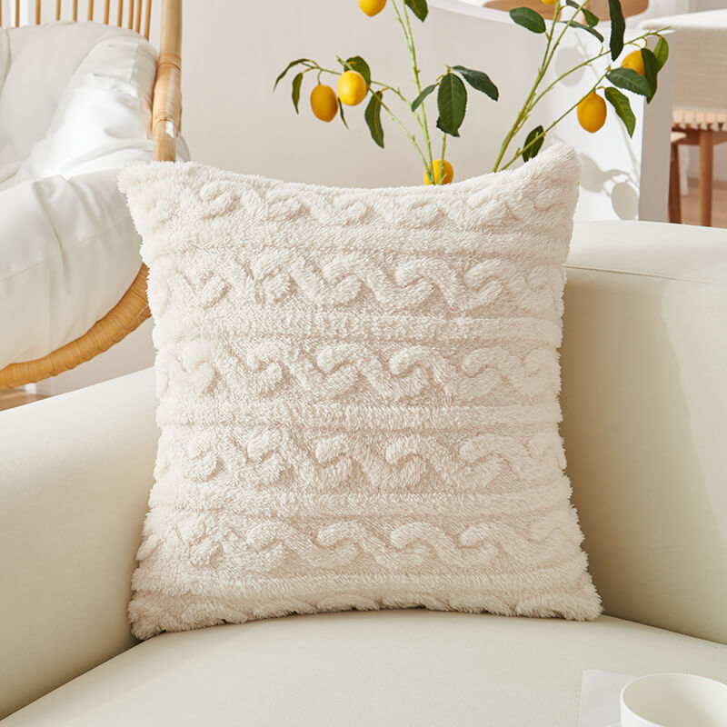 Jacquard Throw Pillow Cover