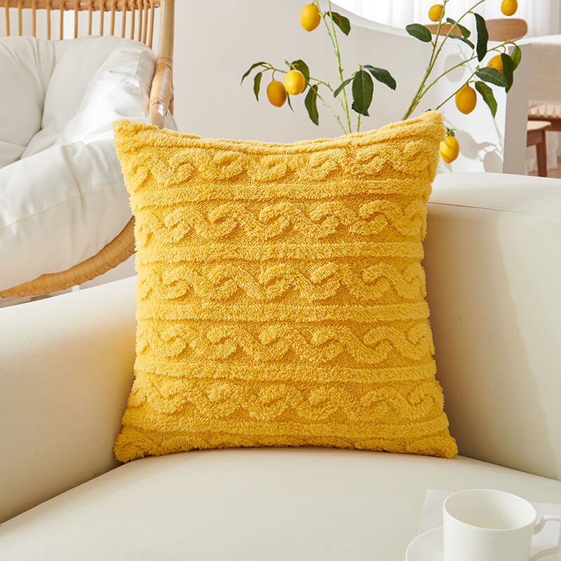 Jacquard Throw Pillow Cover