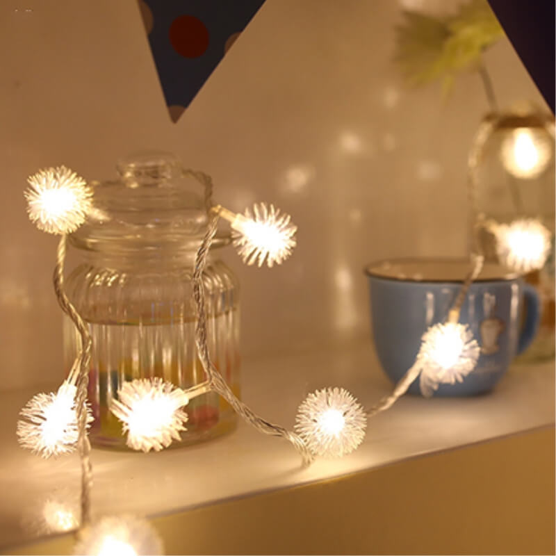 LED Snowball String Lights