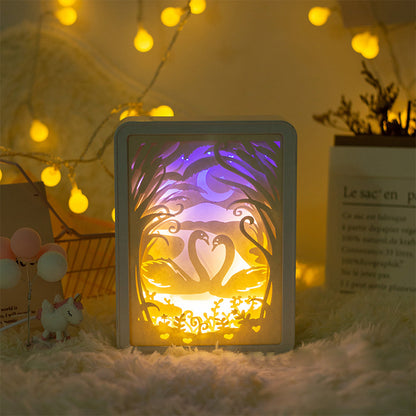 Paper Carved Night Lamp