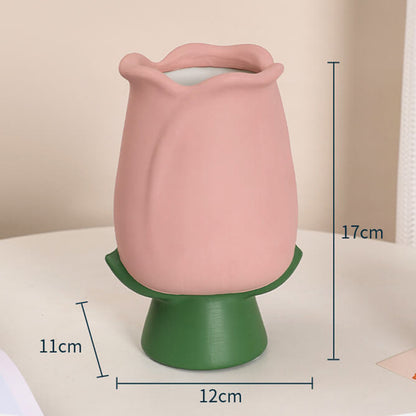 Tulip Shaped Ceramic Vase