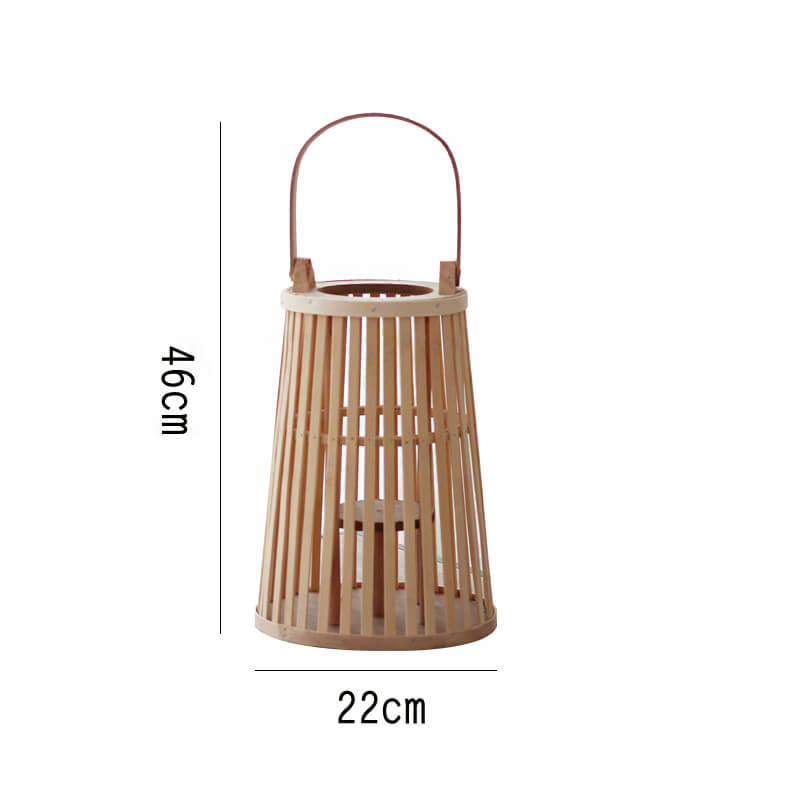 Portable Bamboo Candle Holder