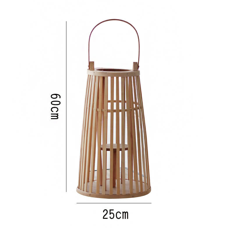 Portable Bamboo Candle Holder