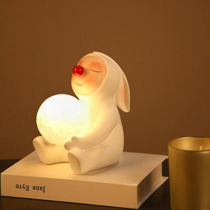 Rabbit Resin Desk Lamp