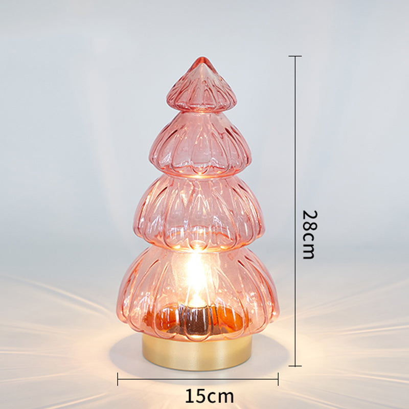 Romantic Christmas Glass Night Lamp