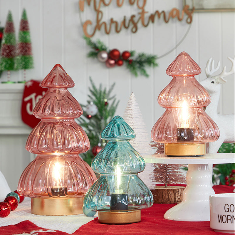 Romantic Christmas Glass Night Lamp