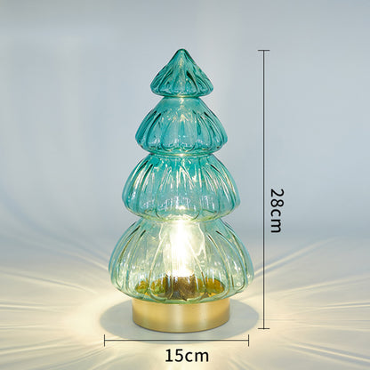 Romantic Christmas Glass Night Lamp