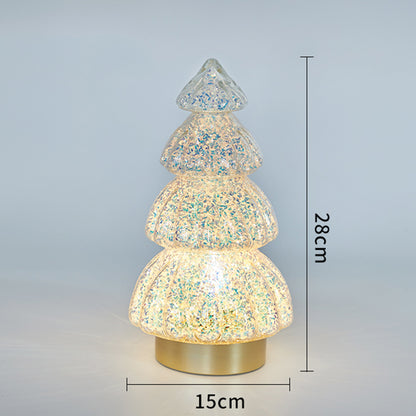 Romantic Christmas Glass Night Lamp