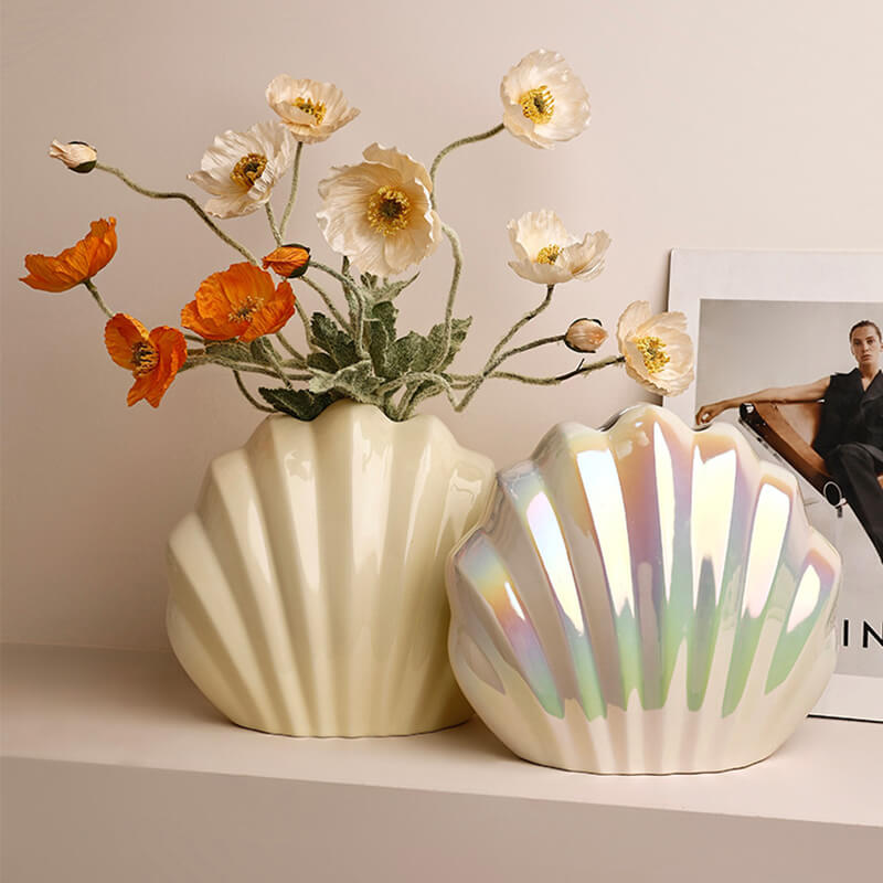 MOREUSHOP | Shell Ceramic Vase – Moreushop