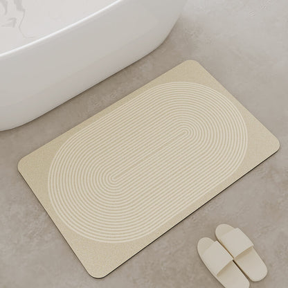 Simple Line Diatom Mud Bath Mat