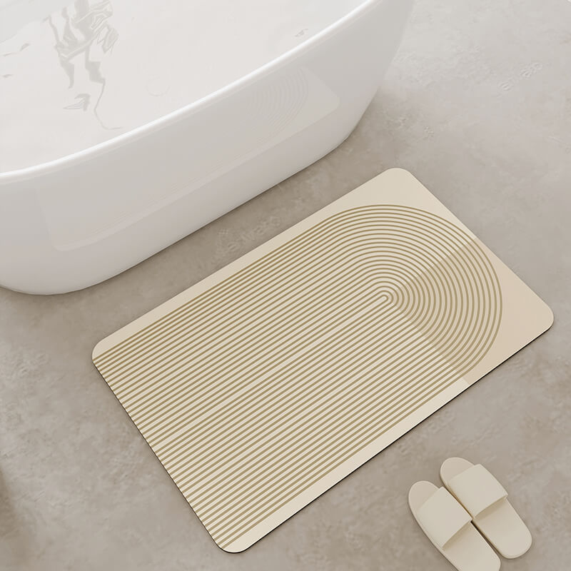 Simple Line Diatom Mud Bath Mat