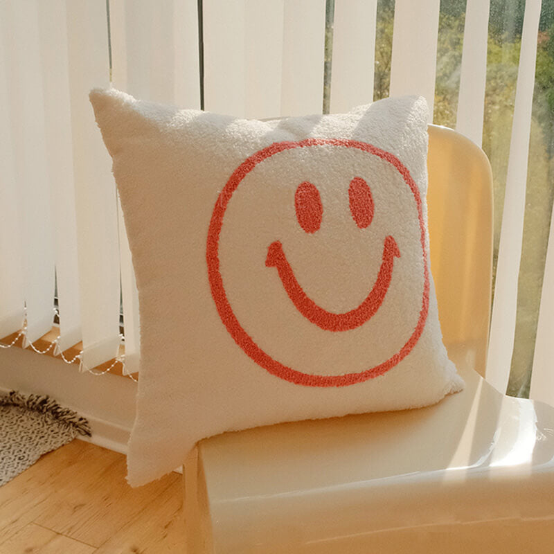 Smile Throw Pillow Cover
