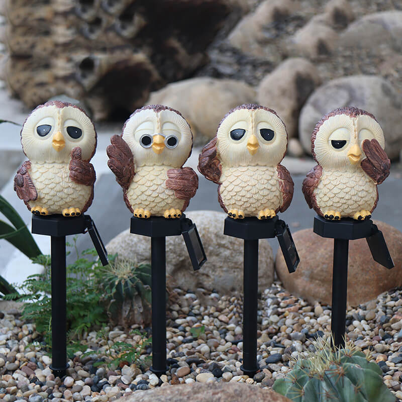 Solar Owl Outdoor Decorative Lights 