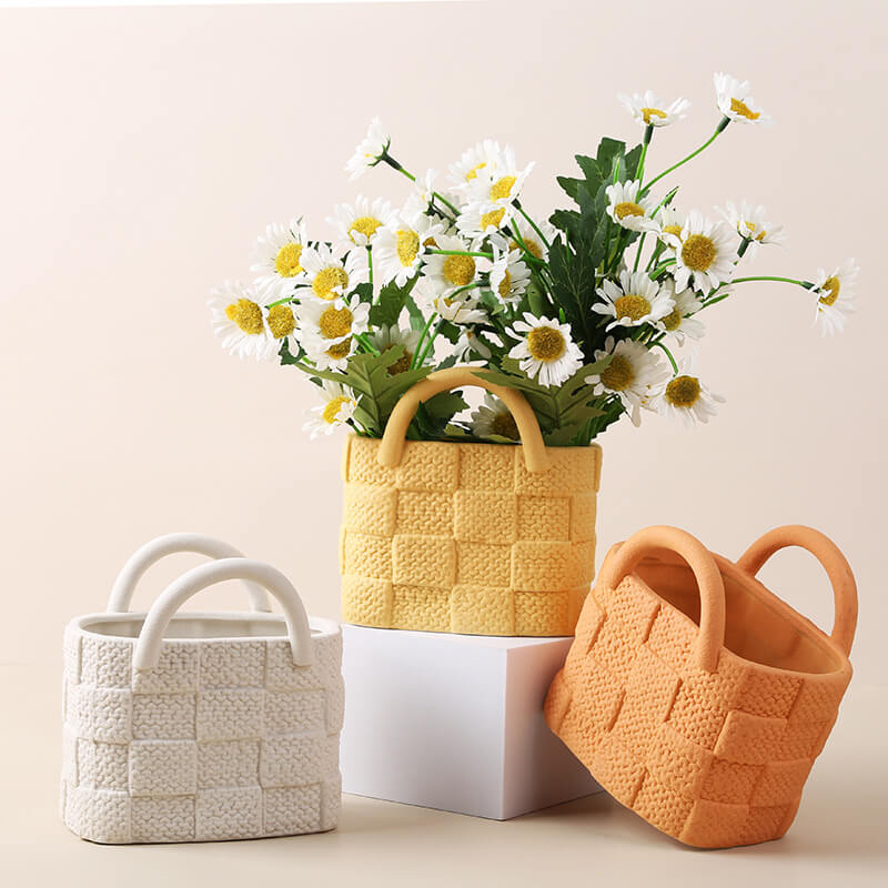 Spring Handbag Ceramic Vase