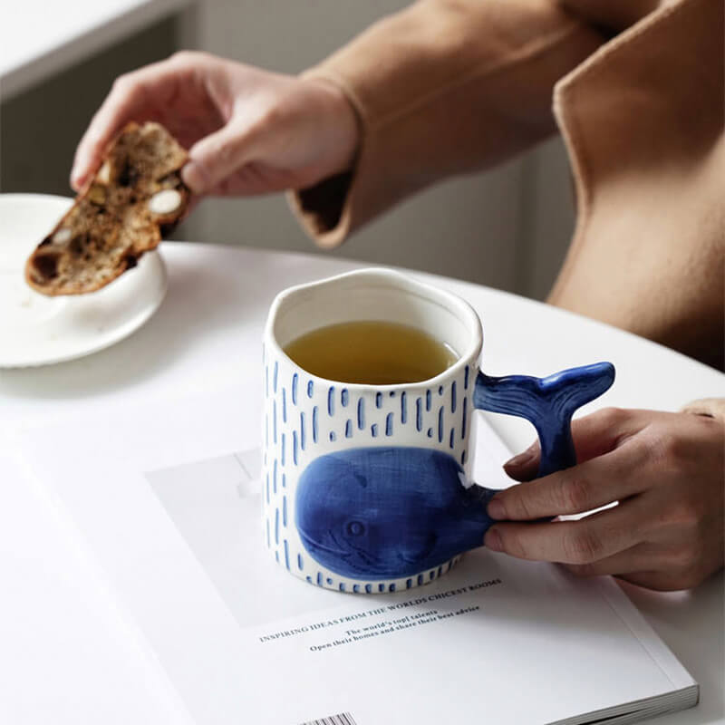 Spring Whale Ceramic Mug