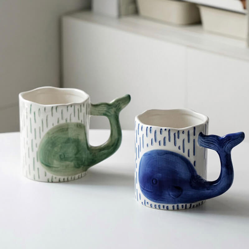 Spring Whale Ceramic Mug