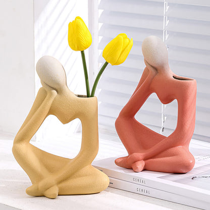 Thinker Ceramic Vase