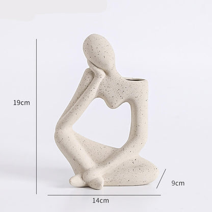 Thinker Ceramic Vase