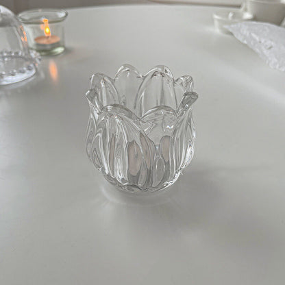 Tulip Glass Candle Holder