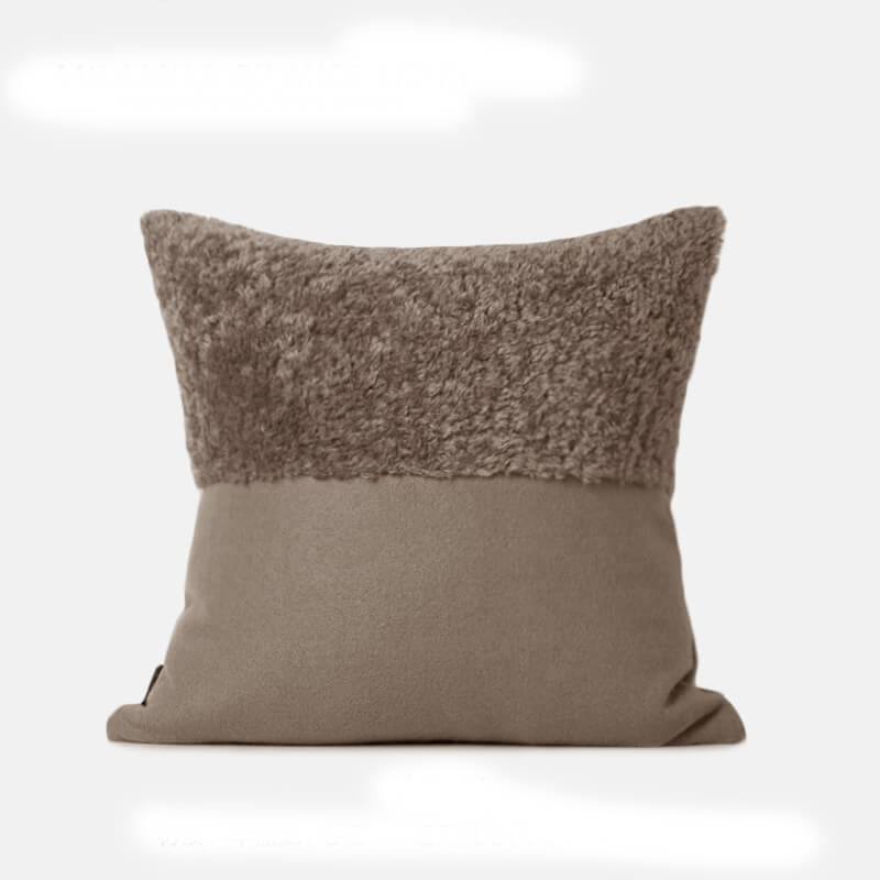 Velvet Pure Color Throw Pillow Cover
