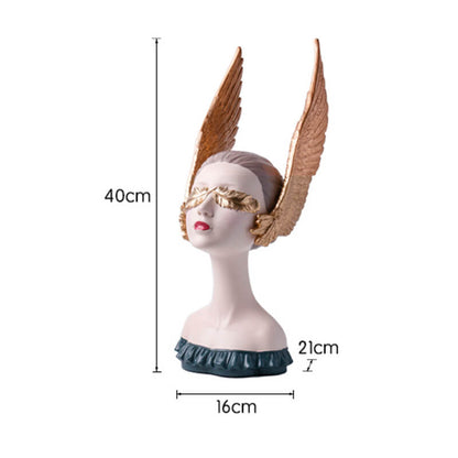 Wing Girl Resin Decoration