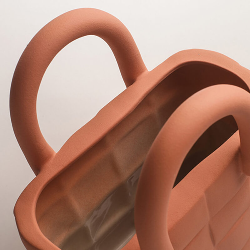Woven Bag Ceramic Vase