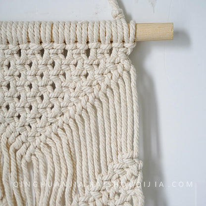 Simple Woven Tassel Wall Hanging