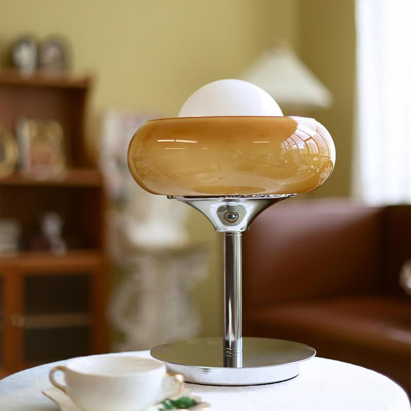 Egg Tart Glass Table Lamps