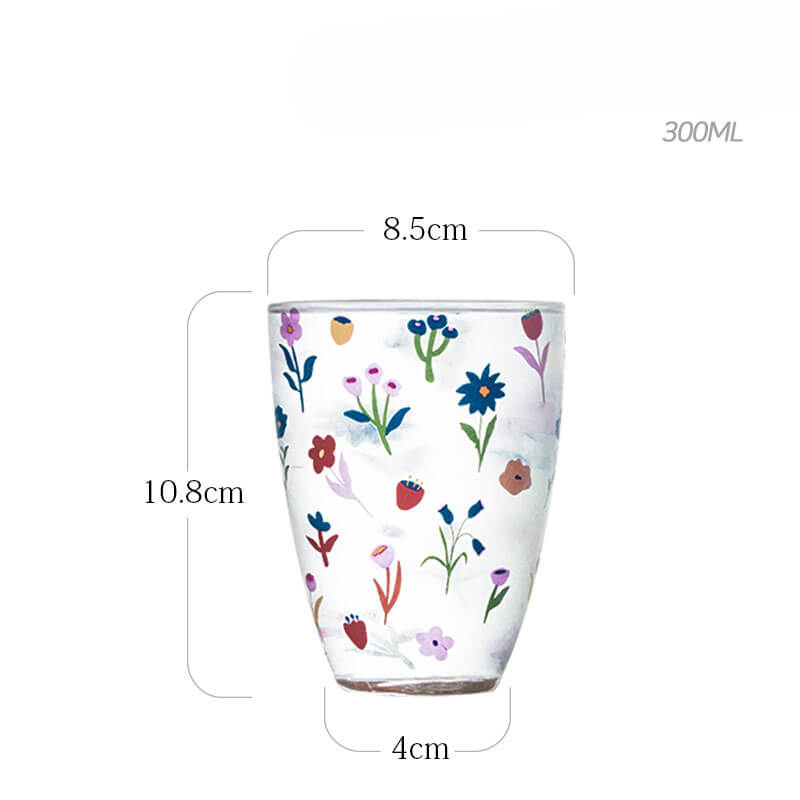 Spring Floral Glass